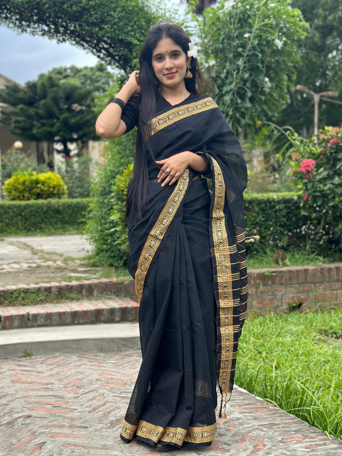 Half Silk Nokshi pair sharee
