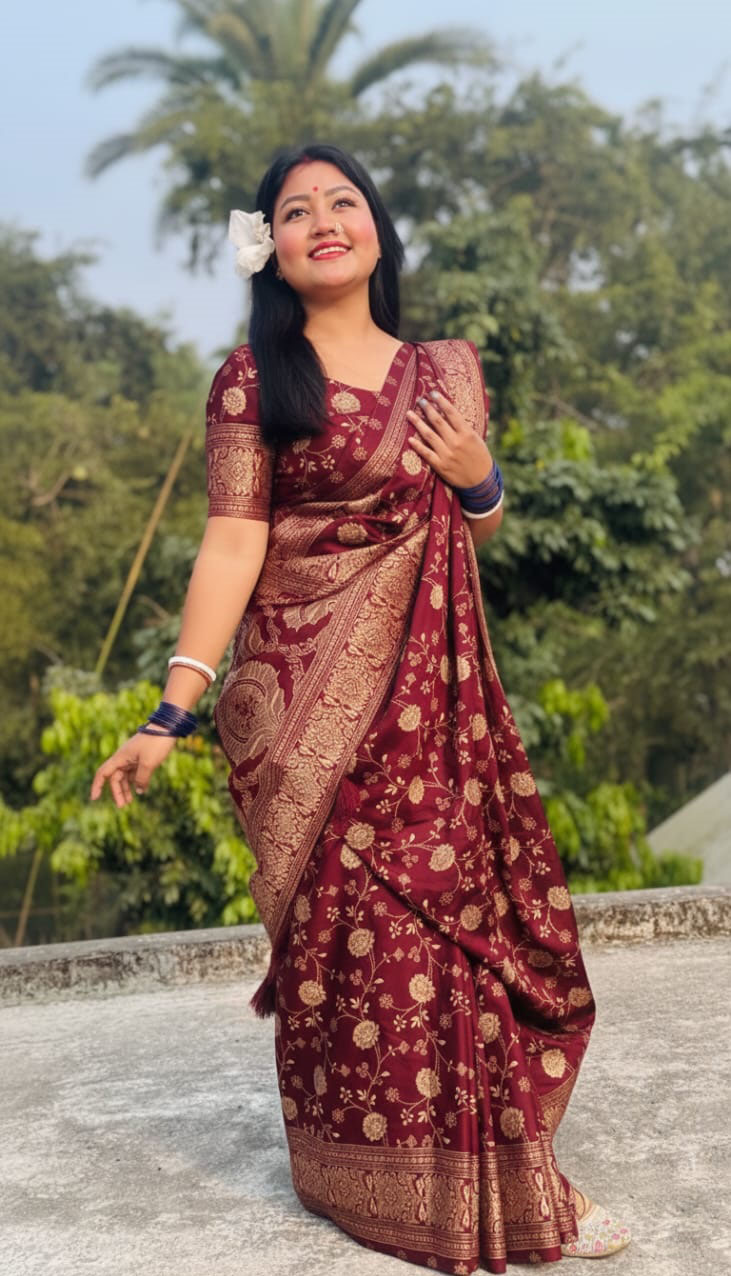 Japani Silk Sharee with Blouse Piece