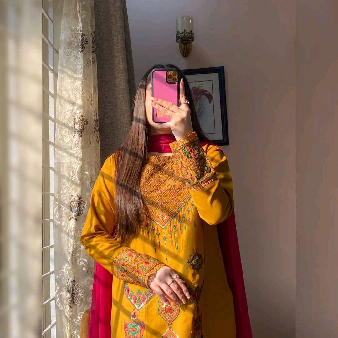 Sequence Embroidery Three  Piece ছবি 3