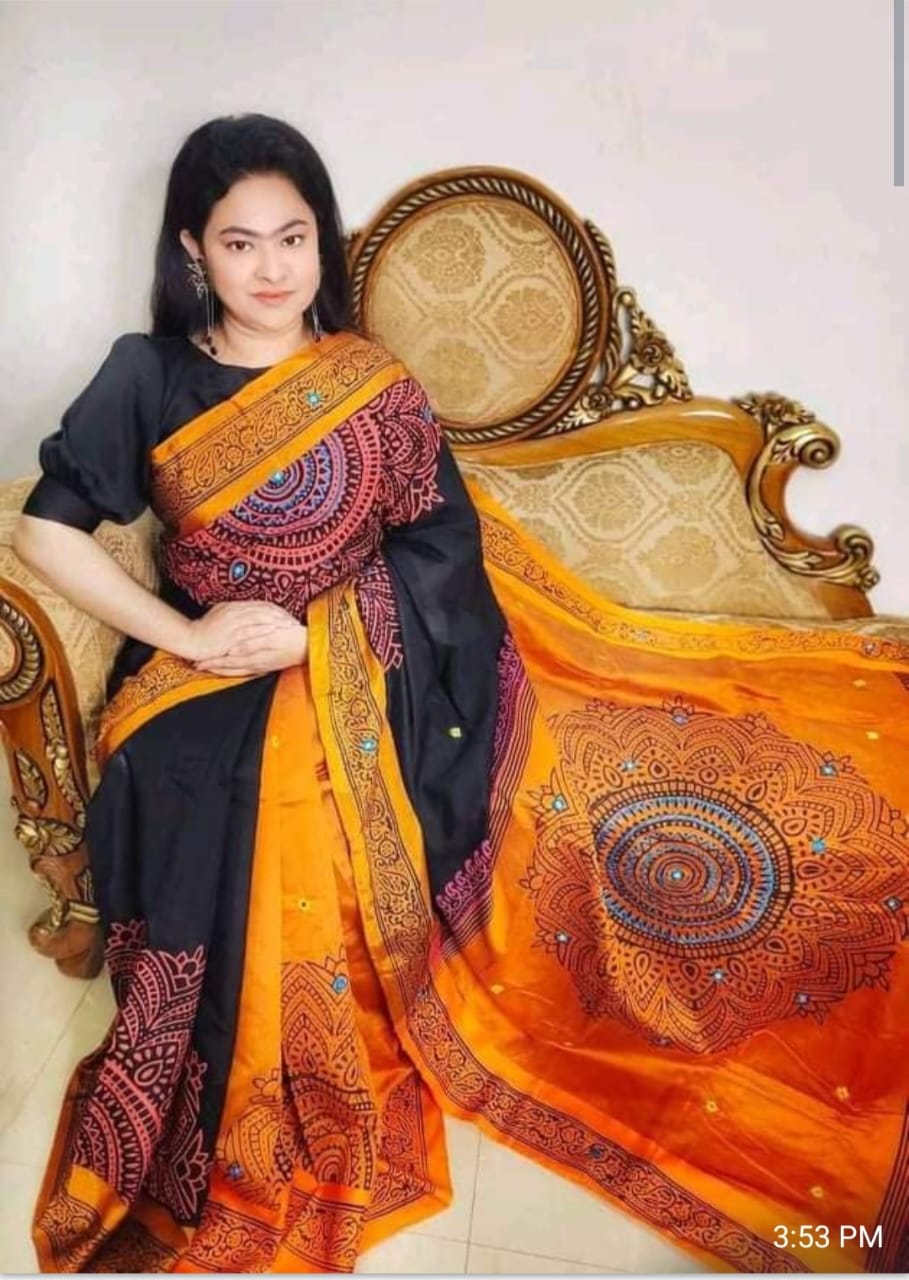 ধুপিয়ান সিল্ক শাড়ি ছবি 5
