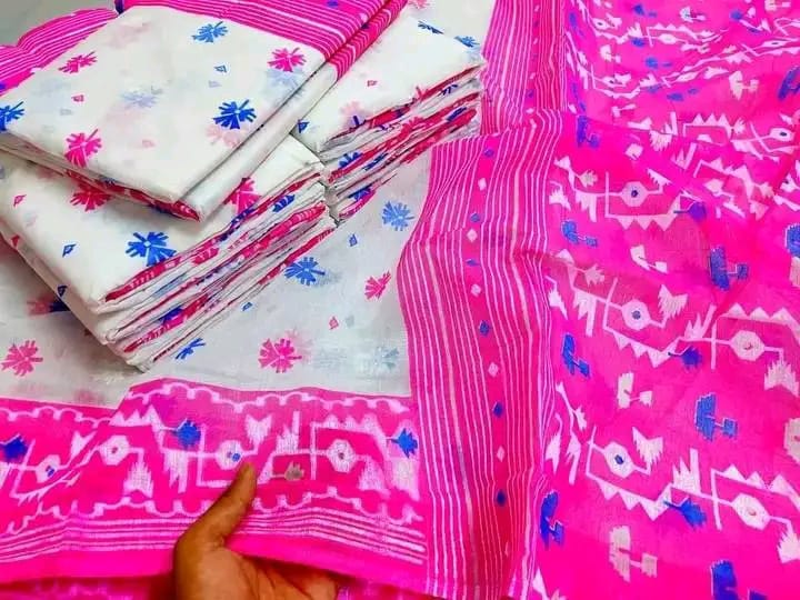 Half silk screen print sharee ছবি 5