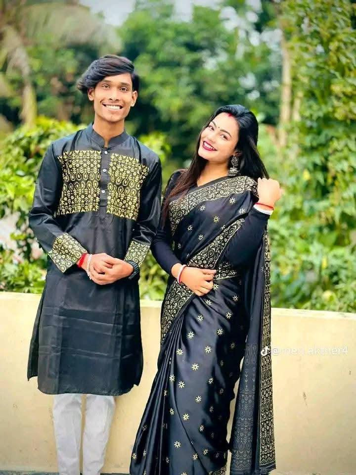 Sharee Panjabi Couple Dress ছবি 3