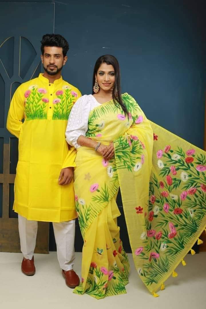 Hand Print Couple Dress ছবি 9
