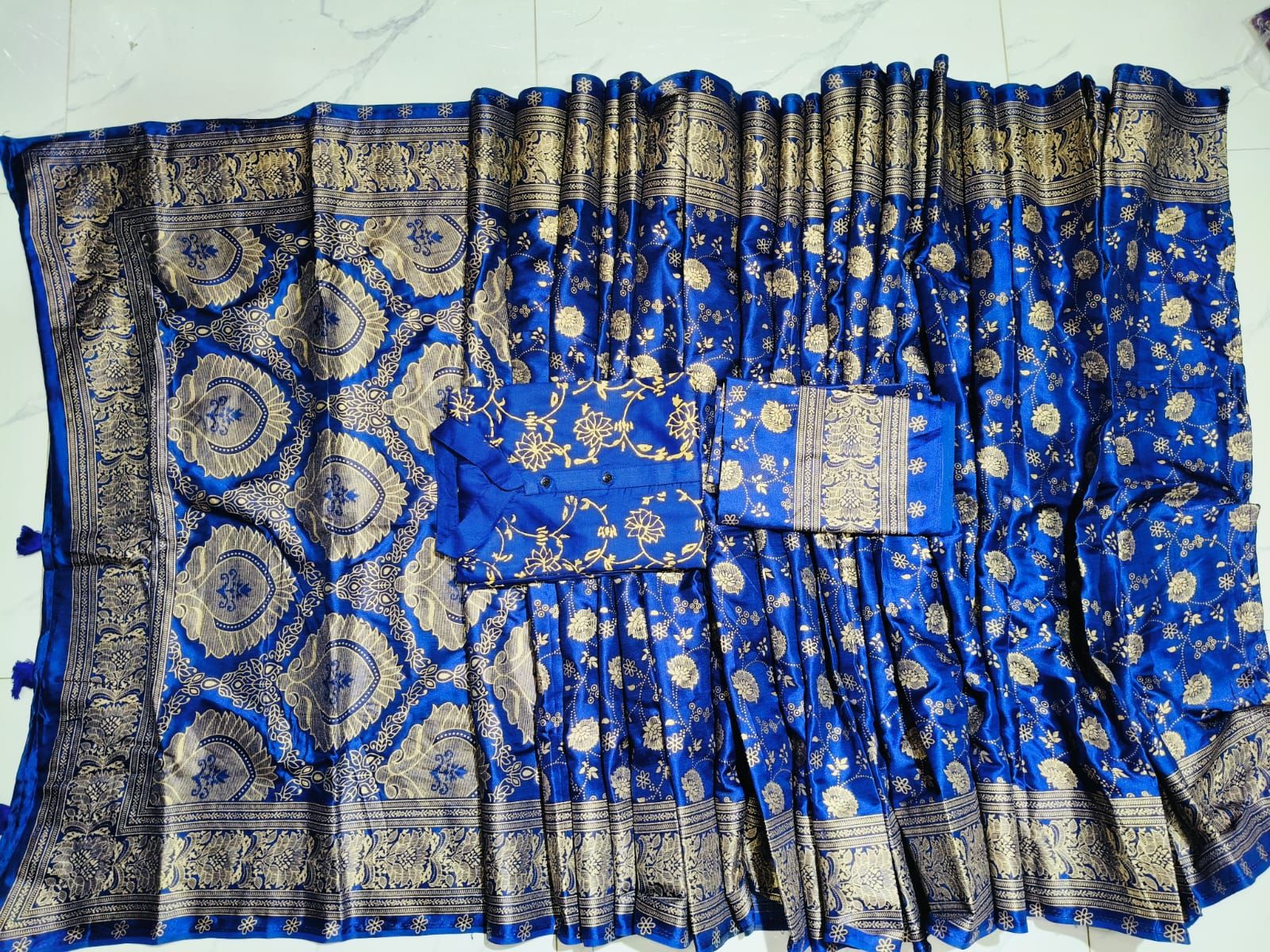 Sharee Panjabi Couple with Blouse Piece ছবি 3
