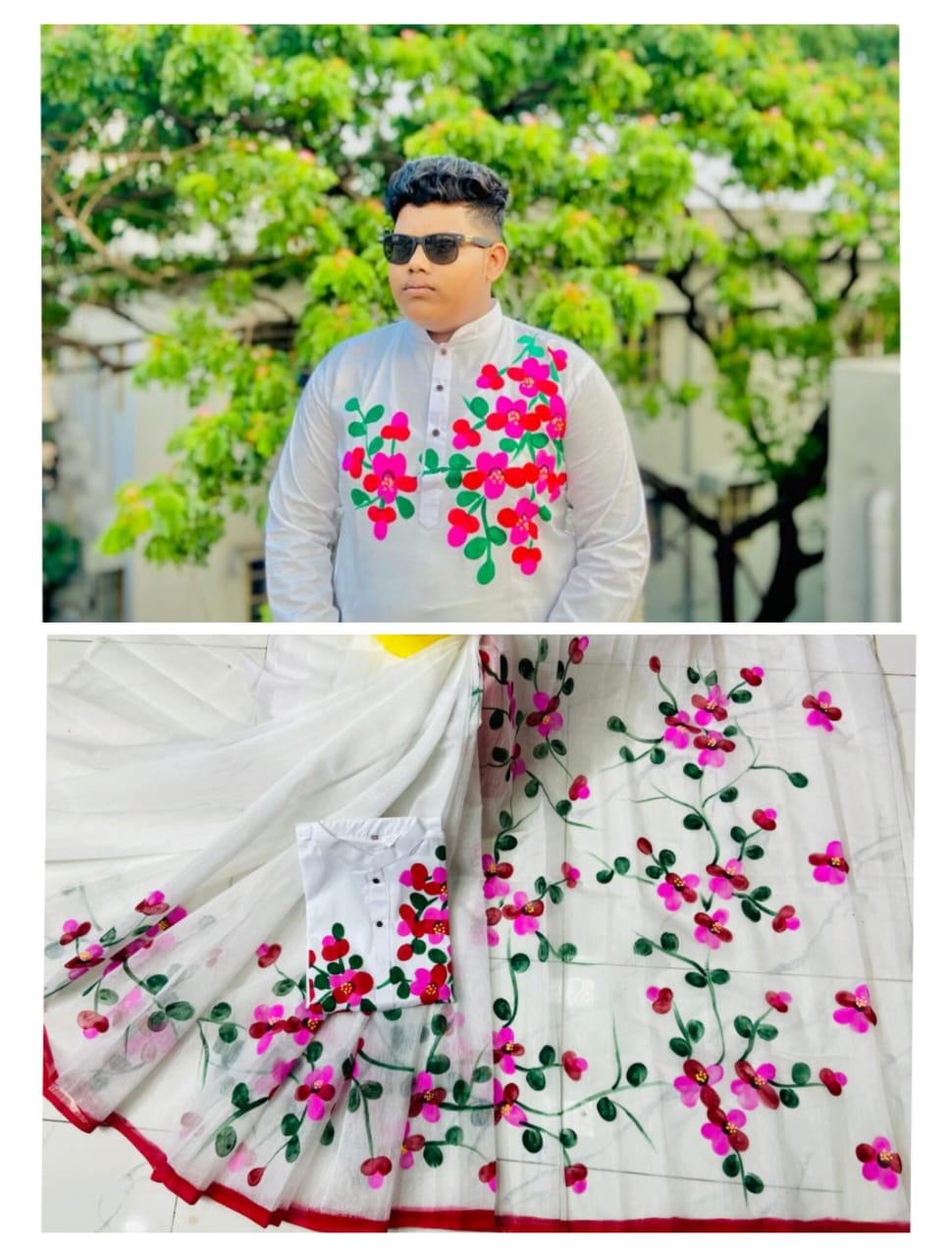 Hand Print Couple Dress ছবি 13