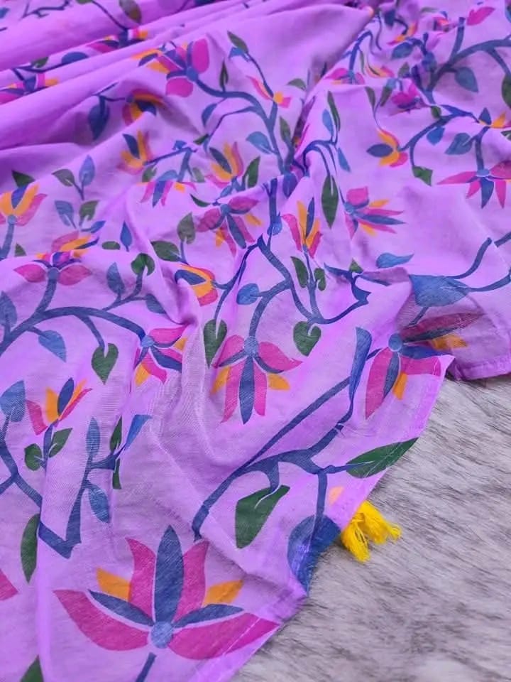 Half silk screen print sharee ছবি 3
