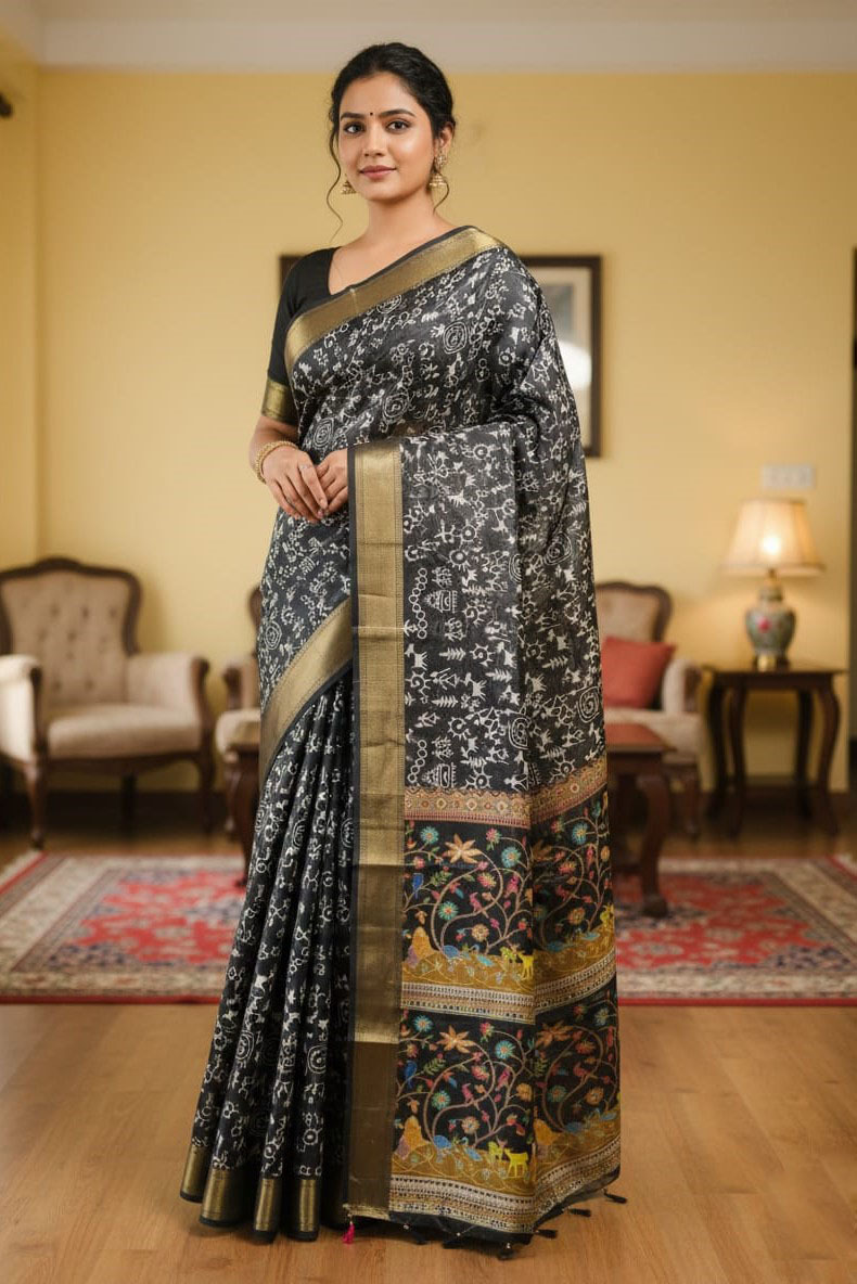 Kaftan Silk Sharee ছবি 6