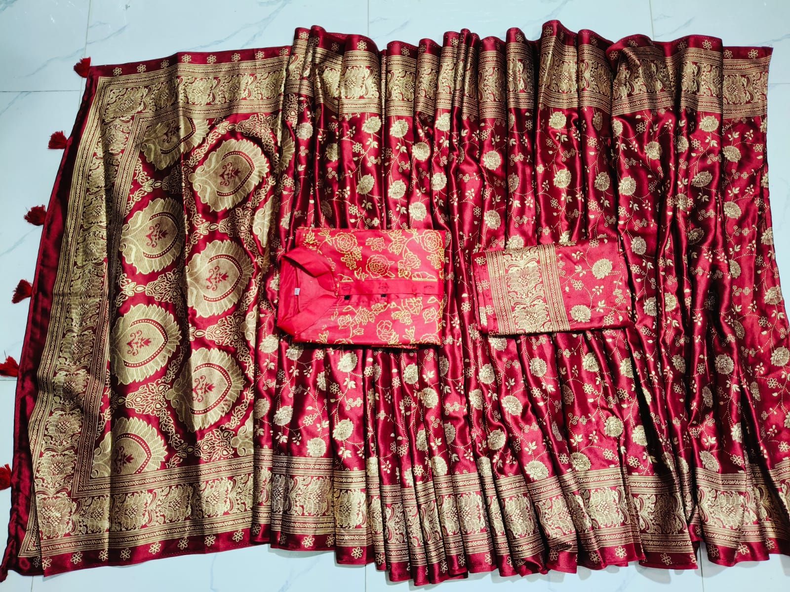 Sharee Panjabi Couple with Blouse Piece ছবি 12