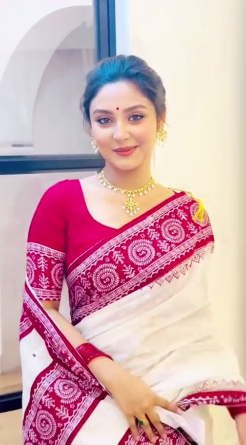 Skin Print Half Silk Sharee with Blouse Piece ছবি 5