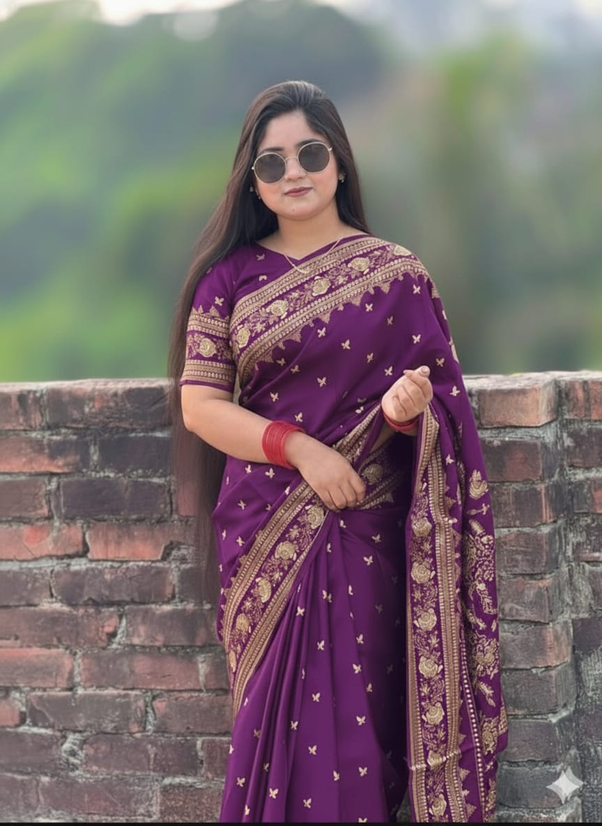 Japani Silk Sharee with Blouse Piece