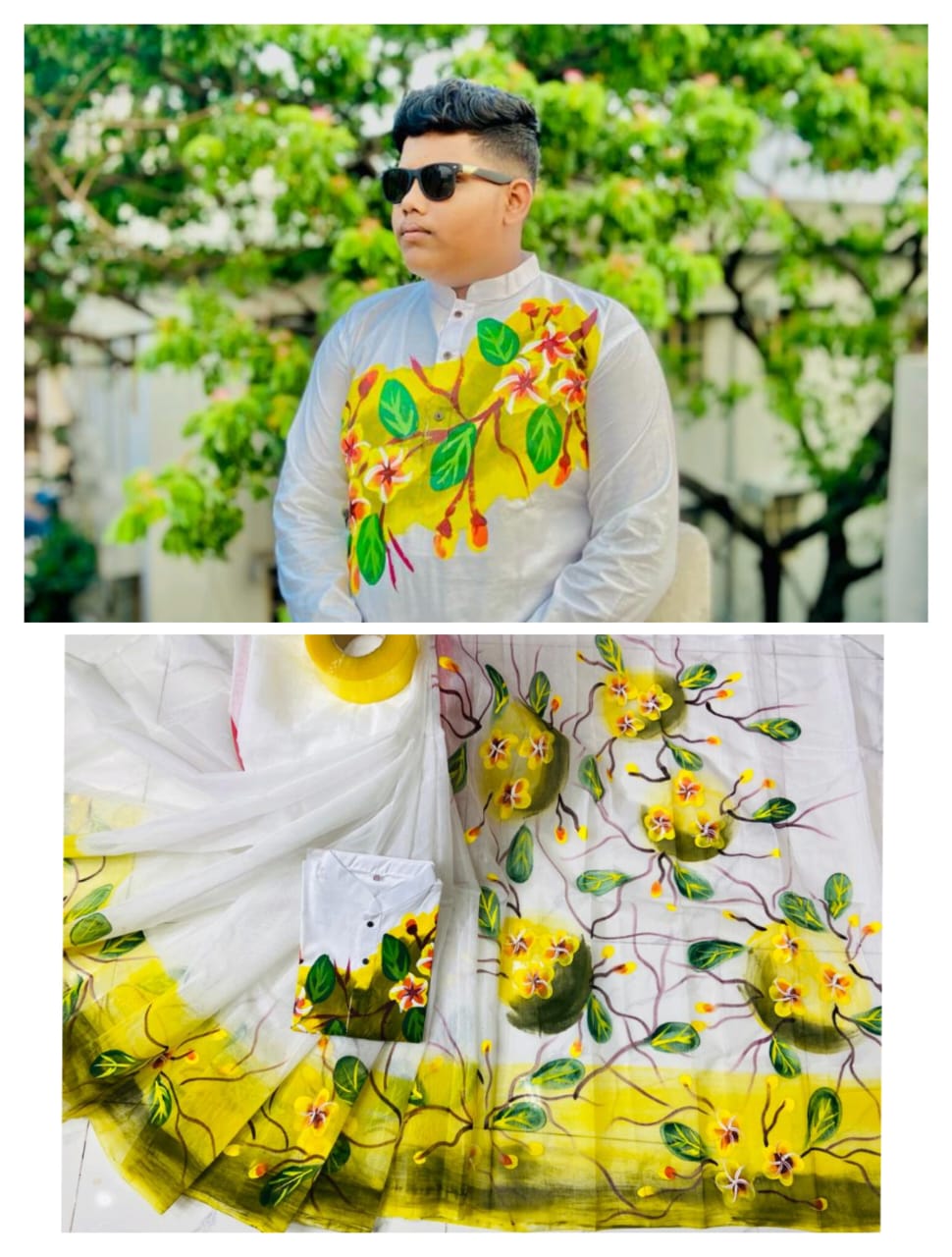 Hand Print Couple Dress ছবি 18