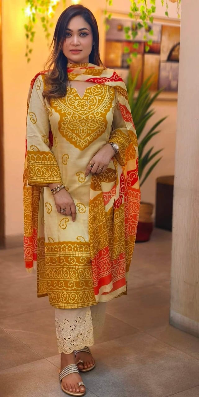লিলেন থ্রি পিস
