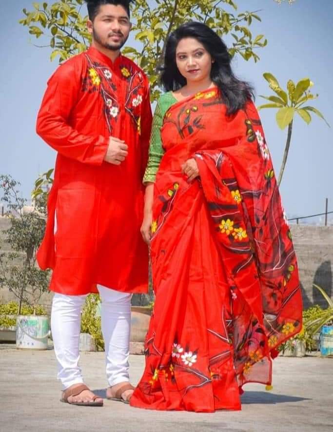 Hand Print Couple Dress