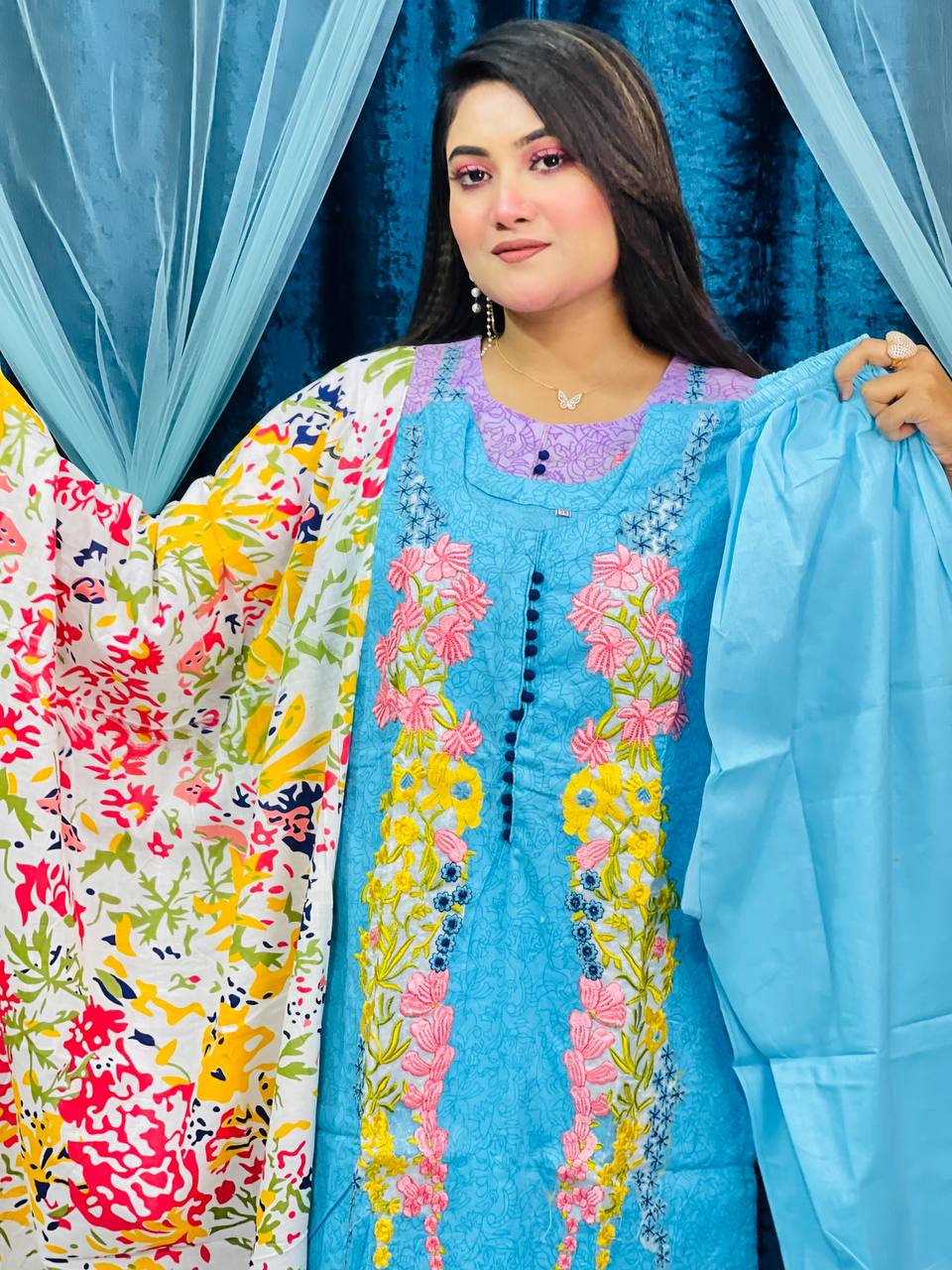 100% Cotton Three Piece