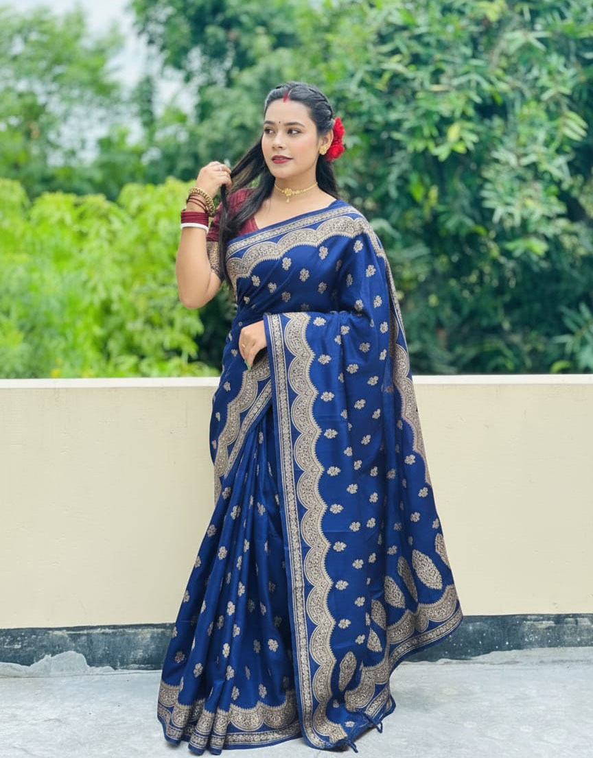 Japani Silk Sharee with Blouse Piece
