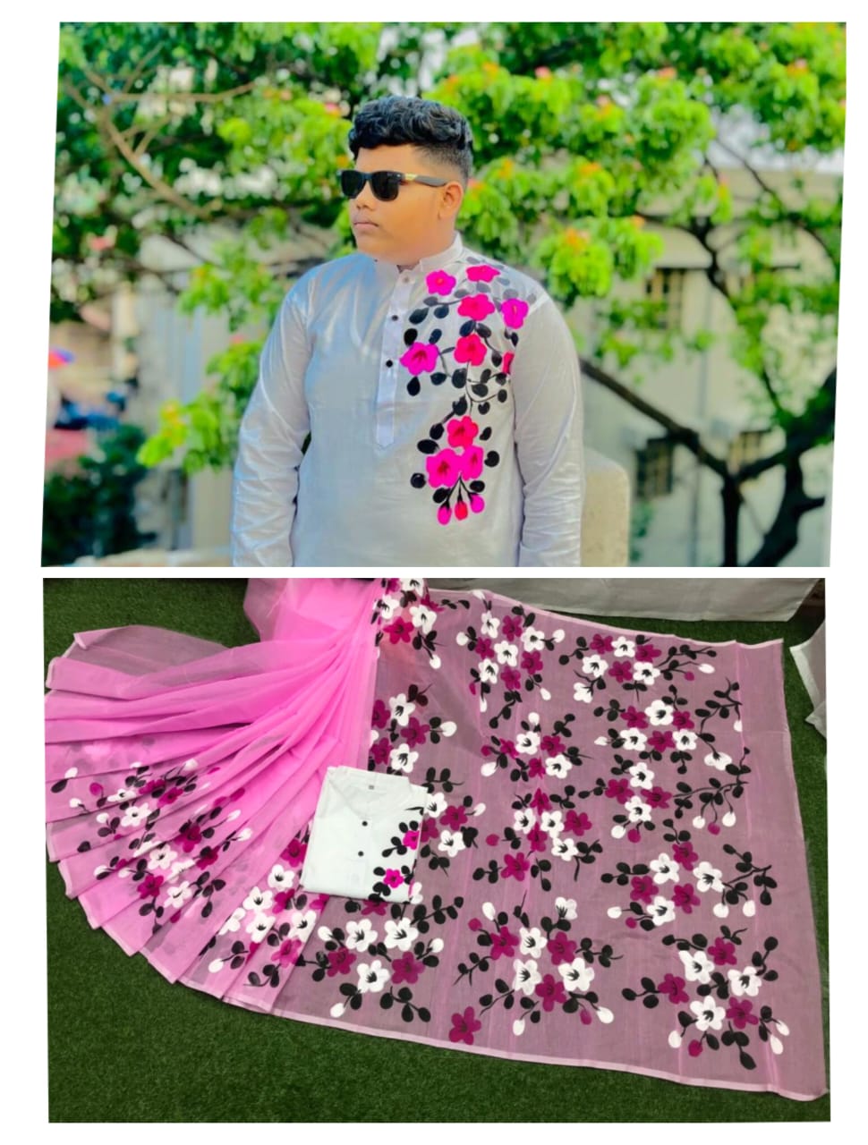 Hand Print Couple Dress ছবি 11