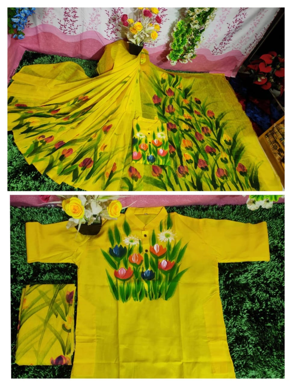 Exclusive Design Hand Print Couple Dress For Sweet Couple ছবি 8