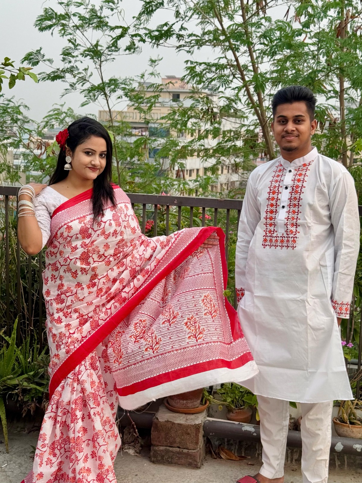 Sharee Panjabi Couple Dress ছবি 4