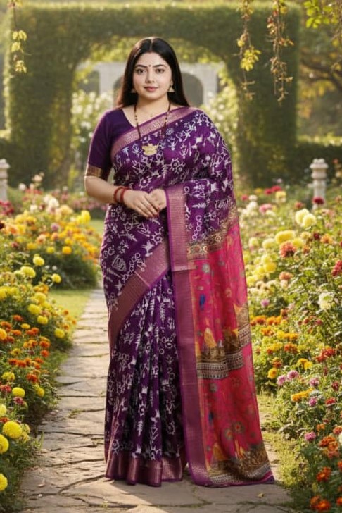 Kaftan Silk Sharee ছবি 15