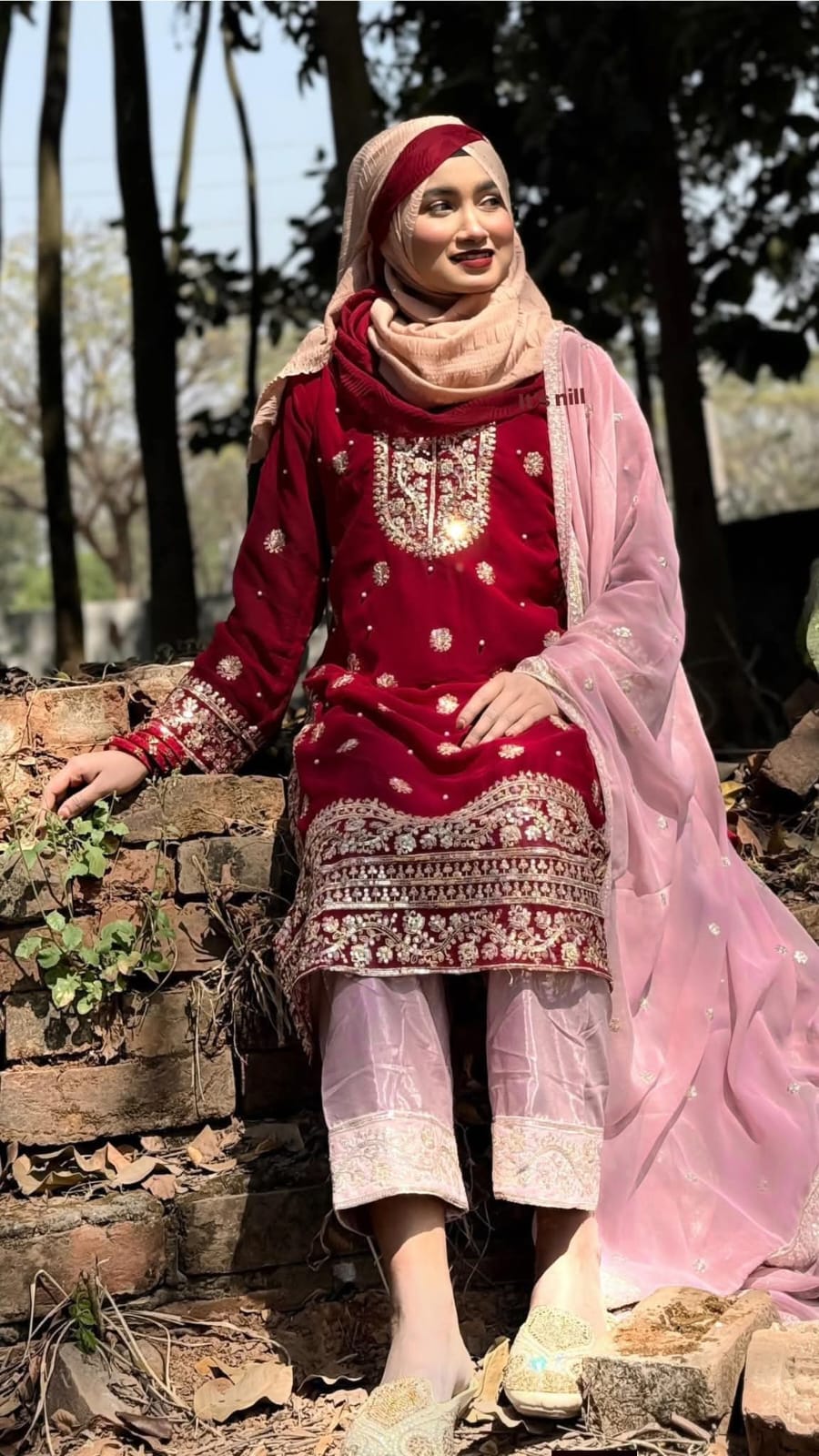 Soft Jorjet With sequence embroidery Three Piece