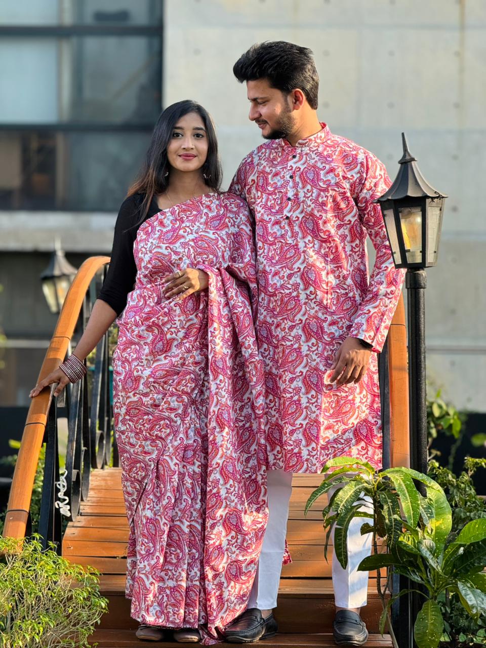 Sharee Panjabi Couple Dress ছবি 3