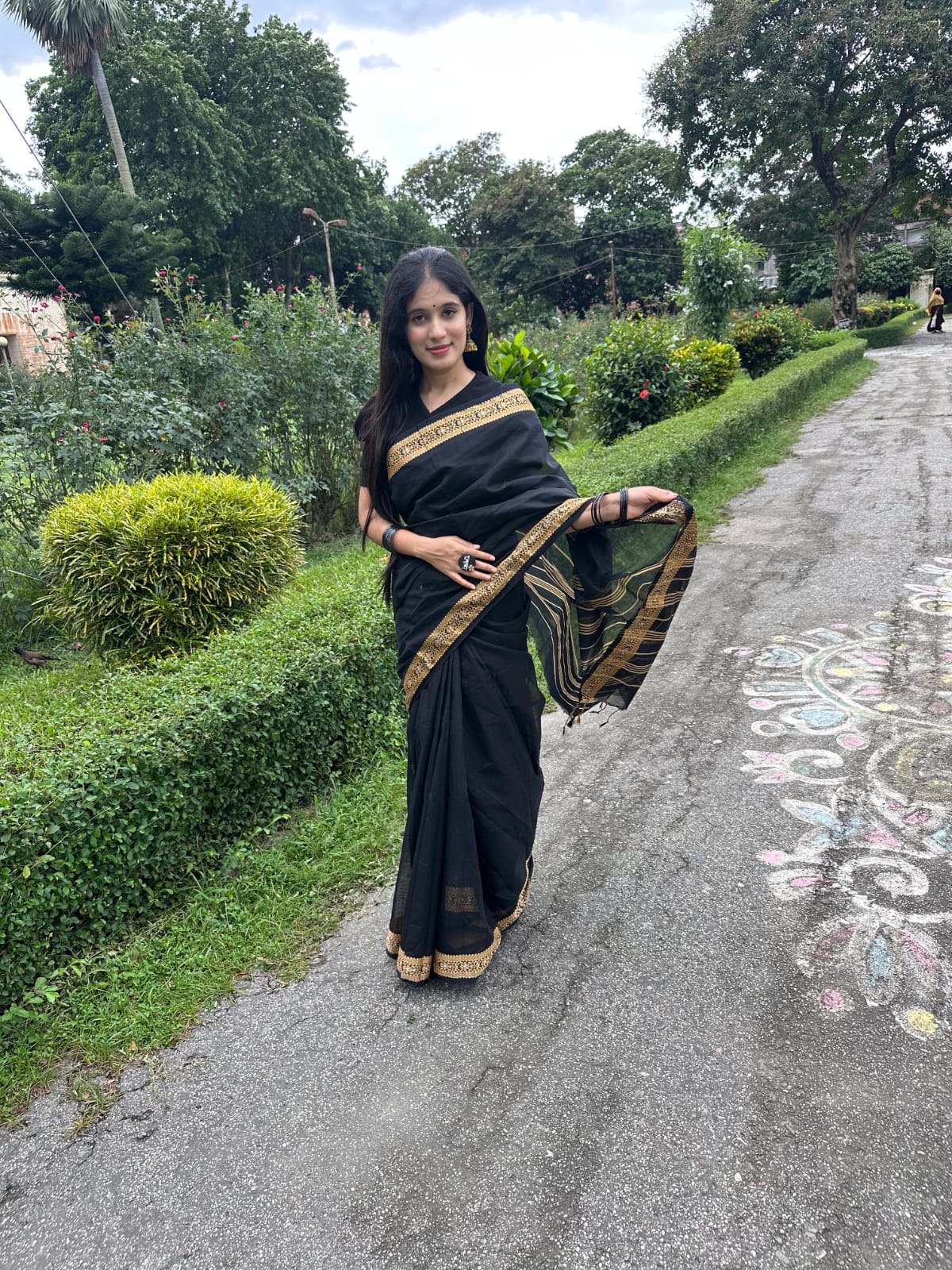 Half Silk Nokshi pair sharee ছবি 3