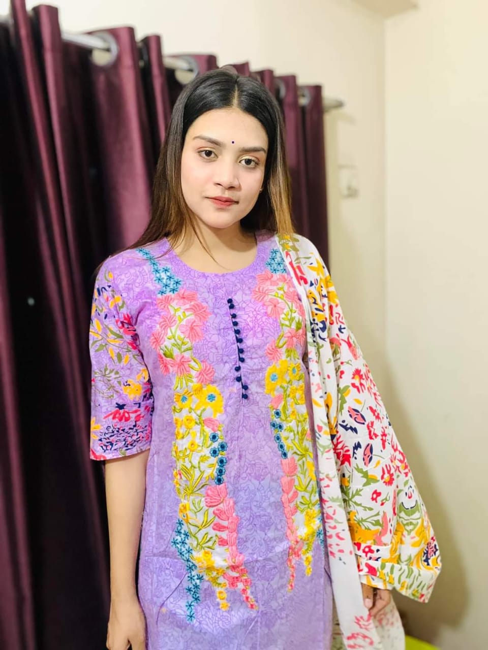 কটন থ্রি পিস