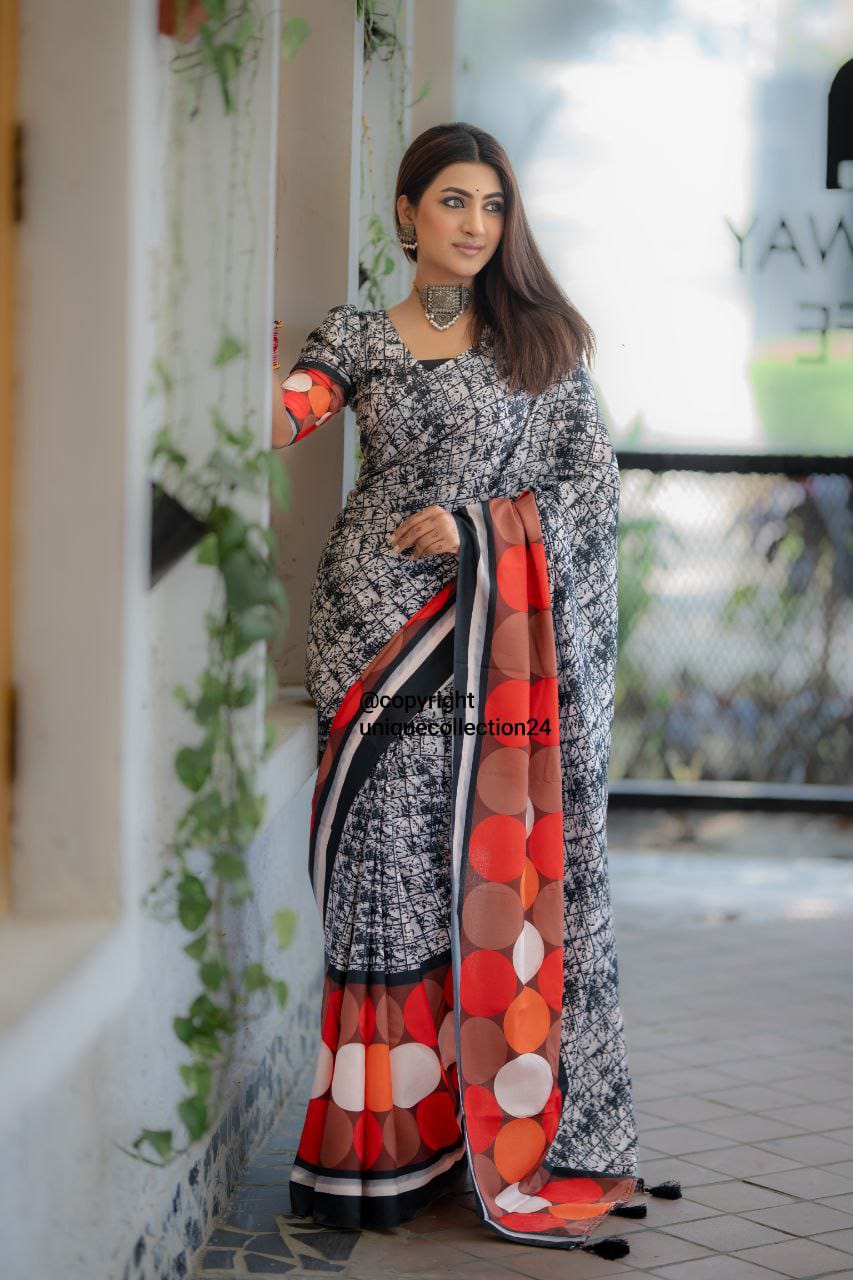 Eid Sharee with Blouse Piece