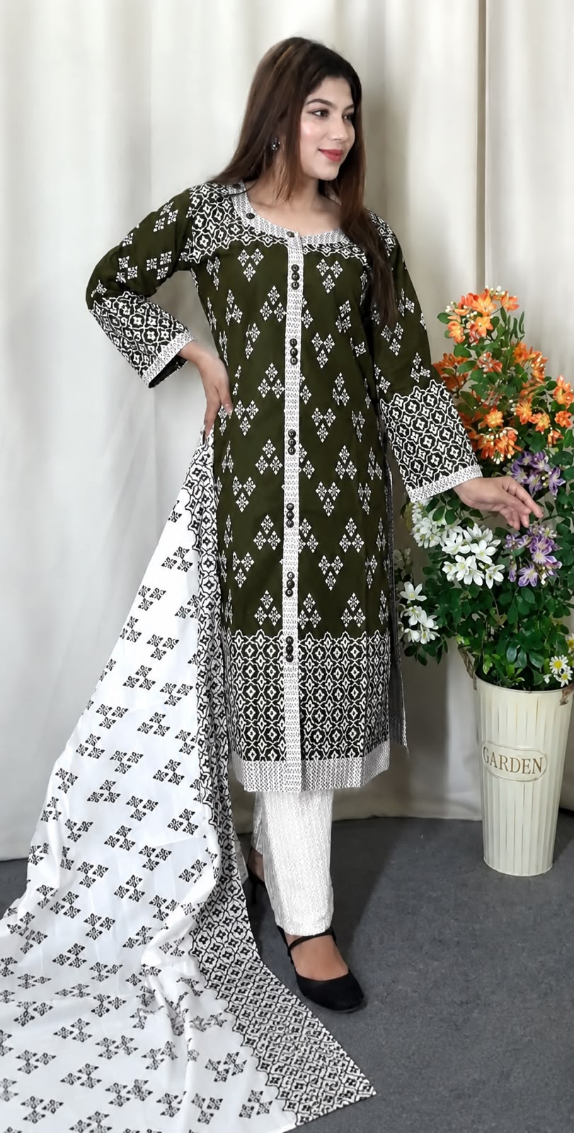 Cotton Readymade Three Piece ছবি 4
