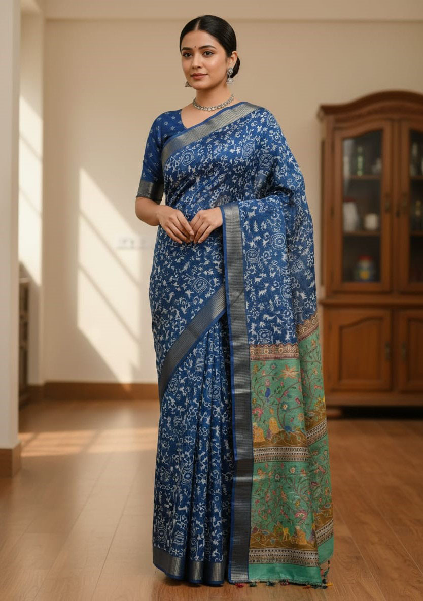 Kaftan Silk Sharee ছবি 16