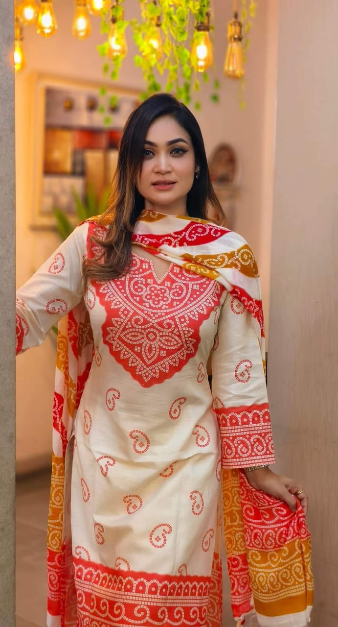 লিলেন থ্রি পিস