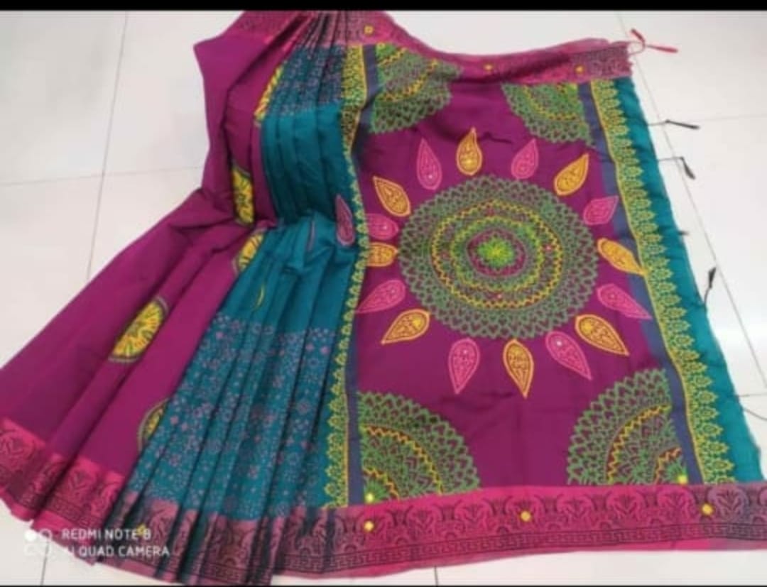 এমব্রয়ডাড়ী ধুপিয়ানসিল্ক শাড়ী ছবি 12