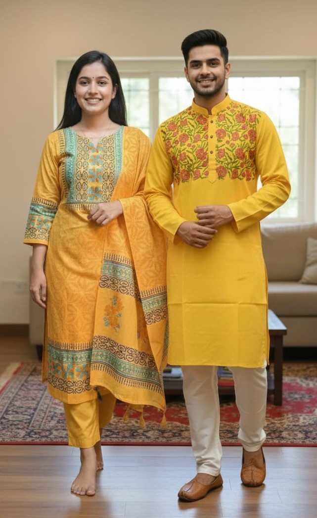Block Print Three Piece ছবি 9