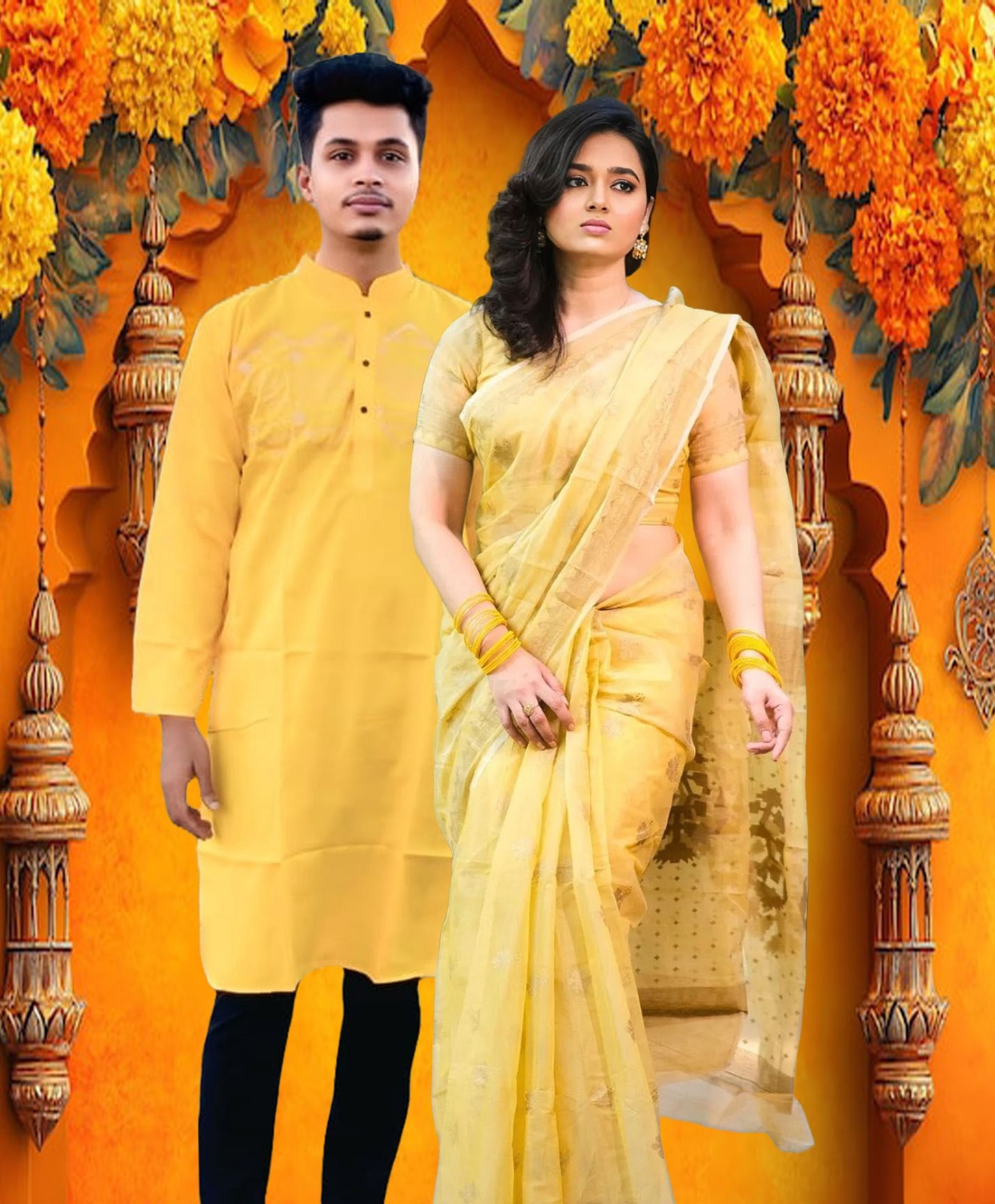 Sharee Panjabi Couple Set ছবি 8