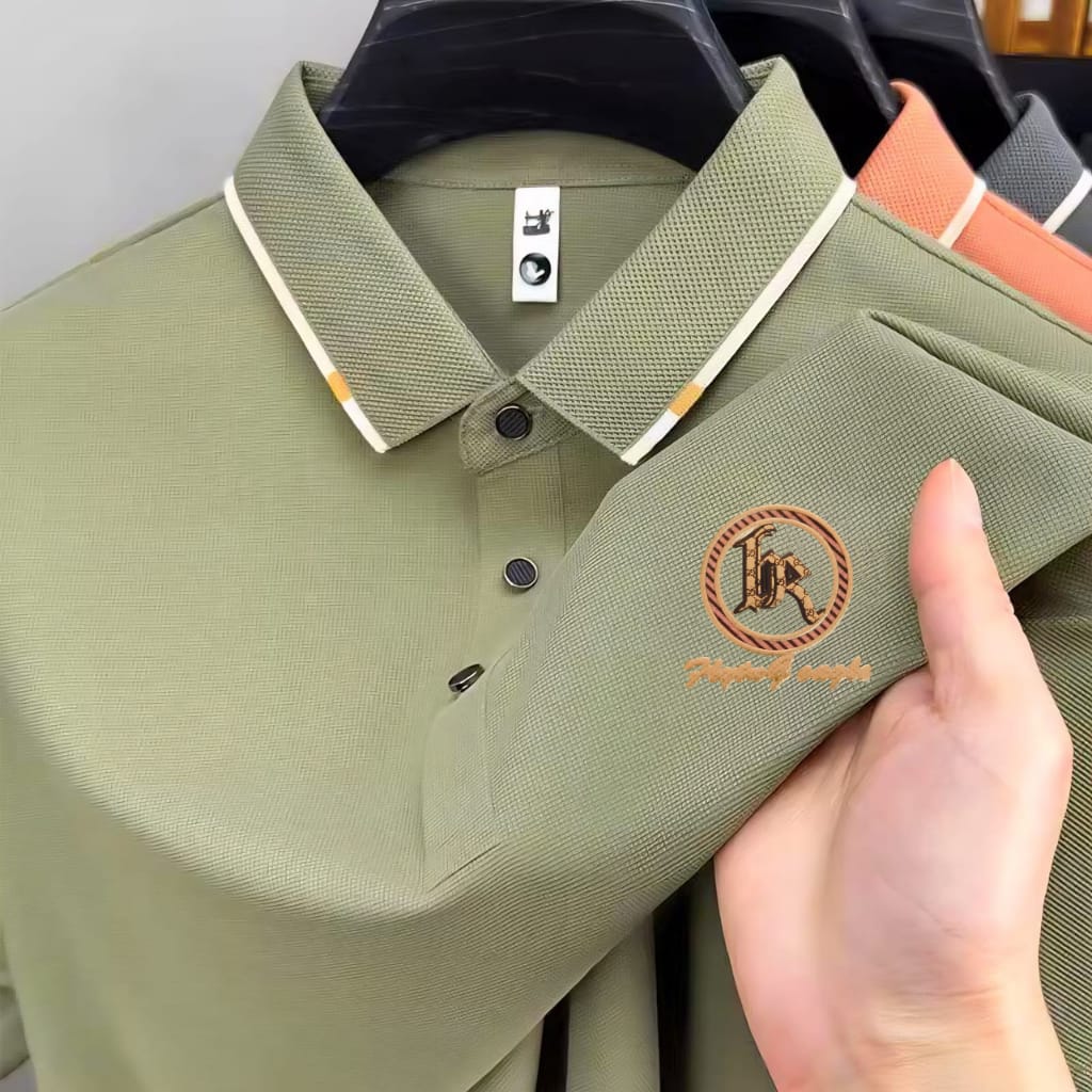 Premium Polo Shirt with China Sticker ছবি 10