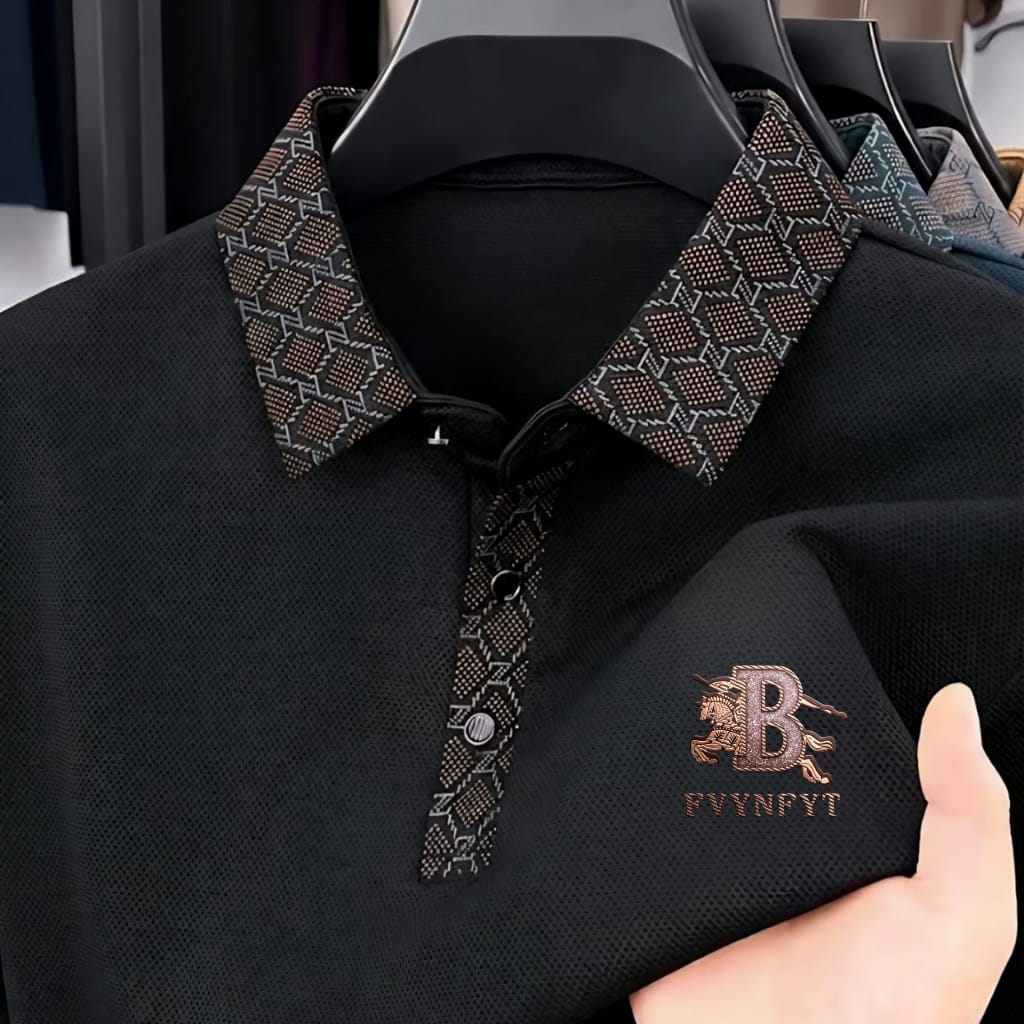 Premium Polo Shirt with China Sticker