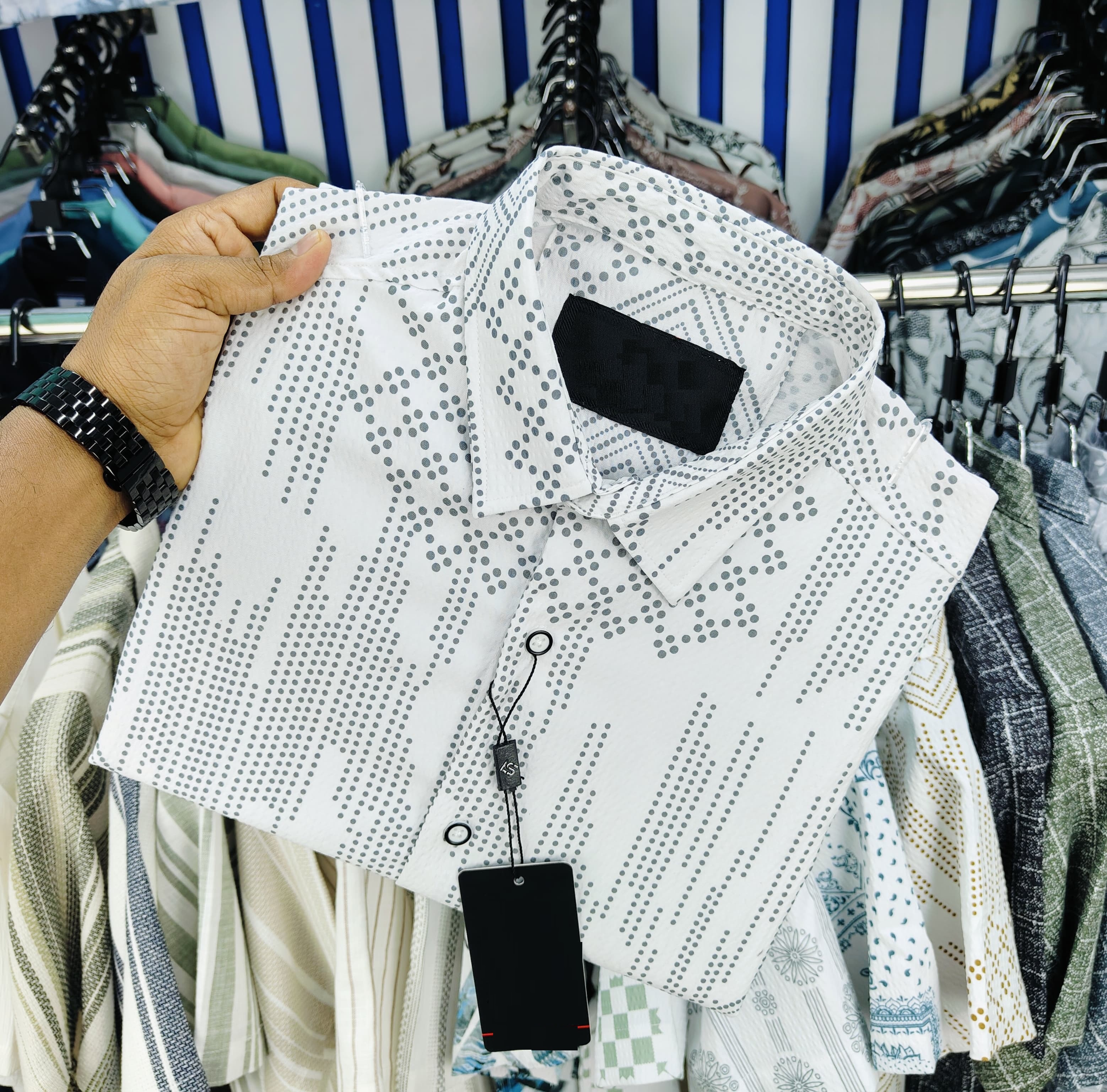Luxury Popcorn Half Sleeve Print Shirt ছবি 5