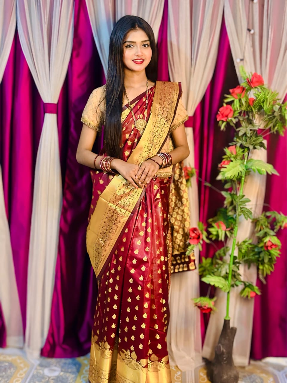 Soft silk katan sharee ছবি 3