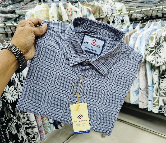 Pure Cotton full Sleeve Check Shirt ছবি 5
