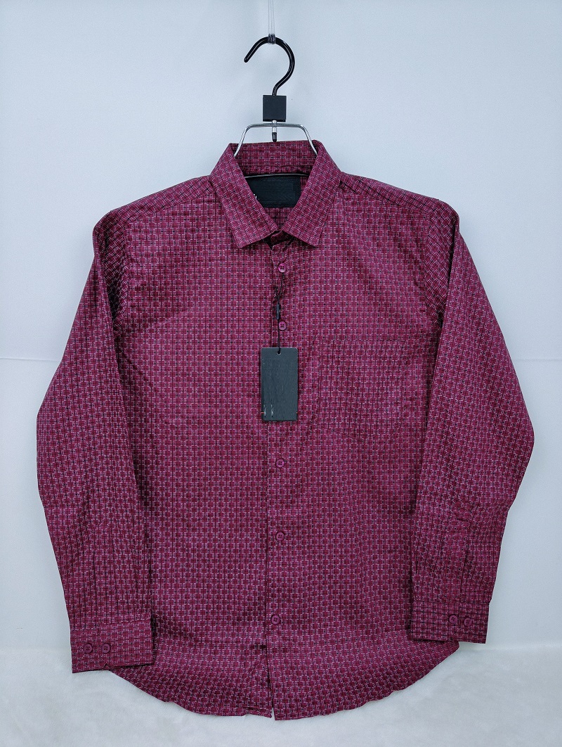 Pure Cotton full Sleeve Check & Print Shirt for Men's