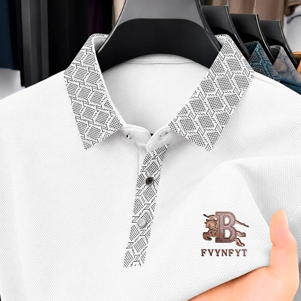 Premium Polo Shirt with China Sticker