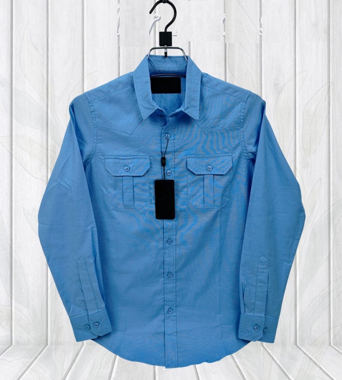 Premium Lap Seam Double Pocket Shirt ছবি 11