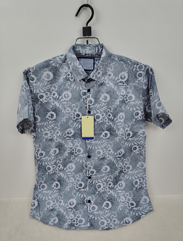 Pure Cotton Half Sleeve Print Shirt for Men's