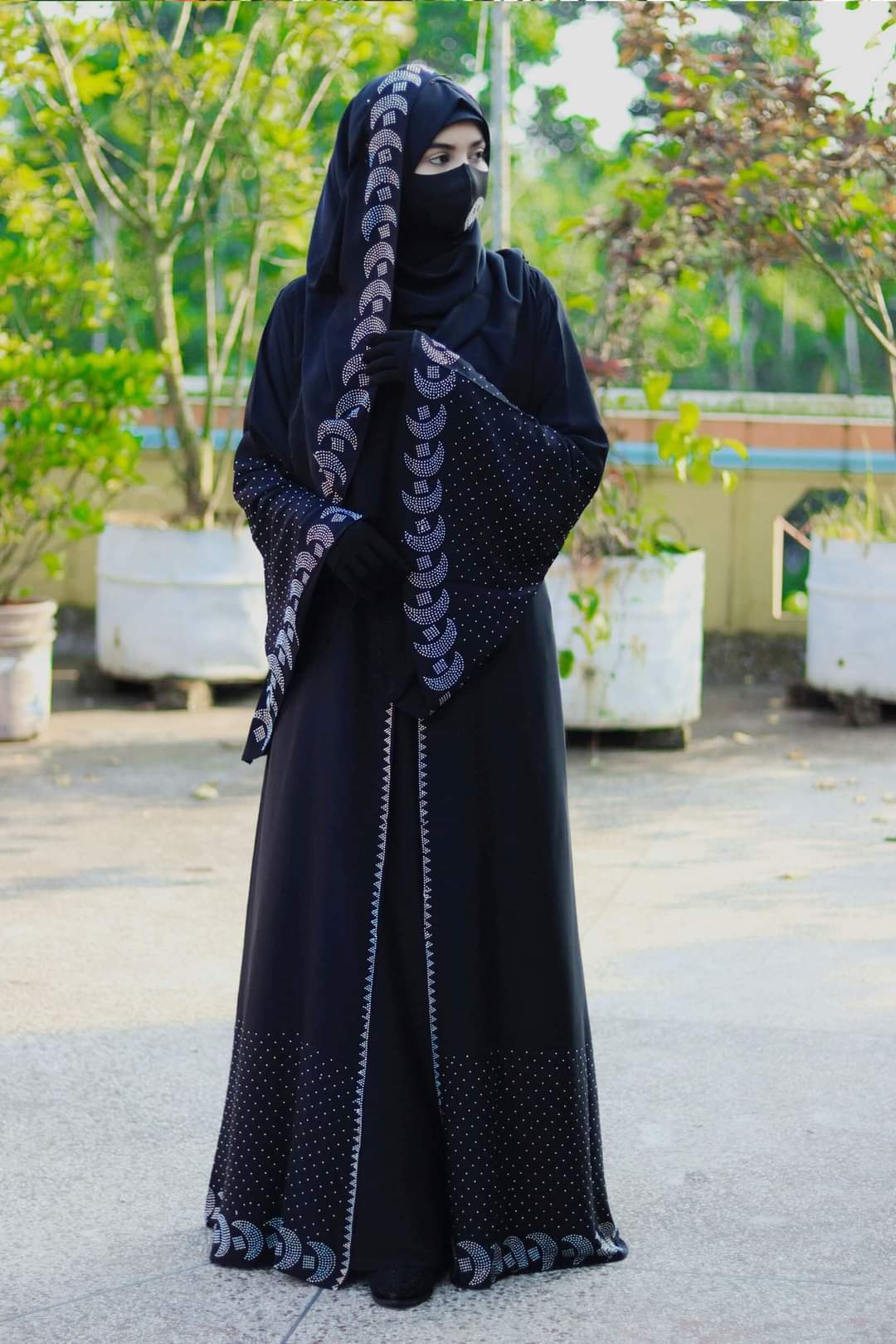 Stone Koti Borka with Hijab ছবি 5