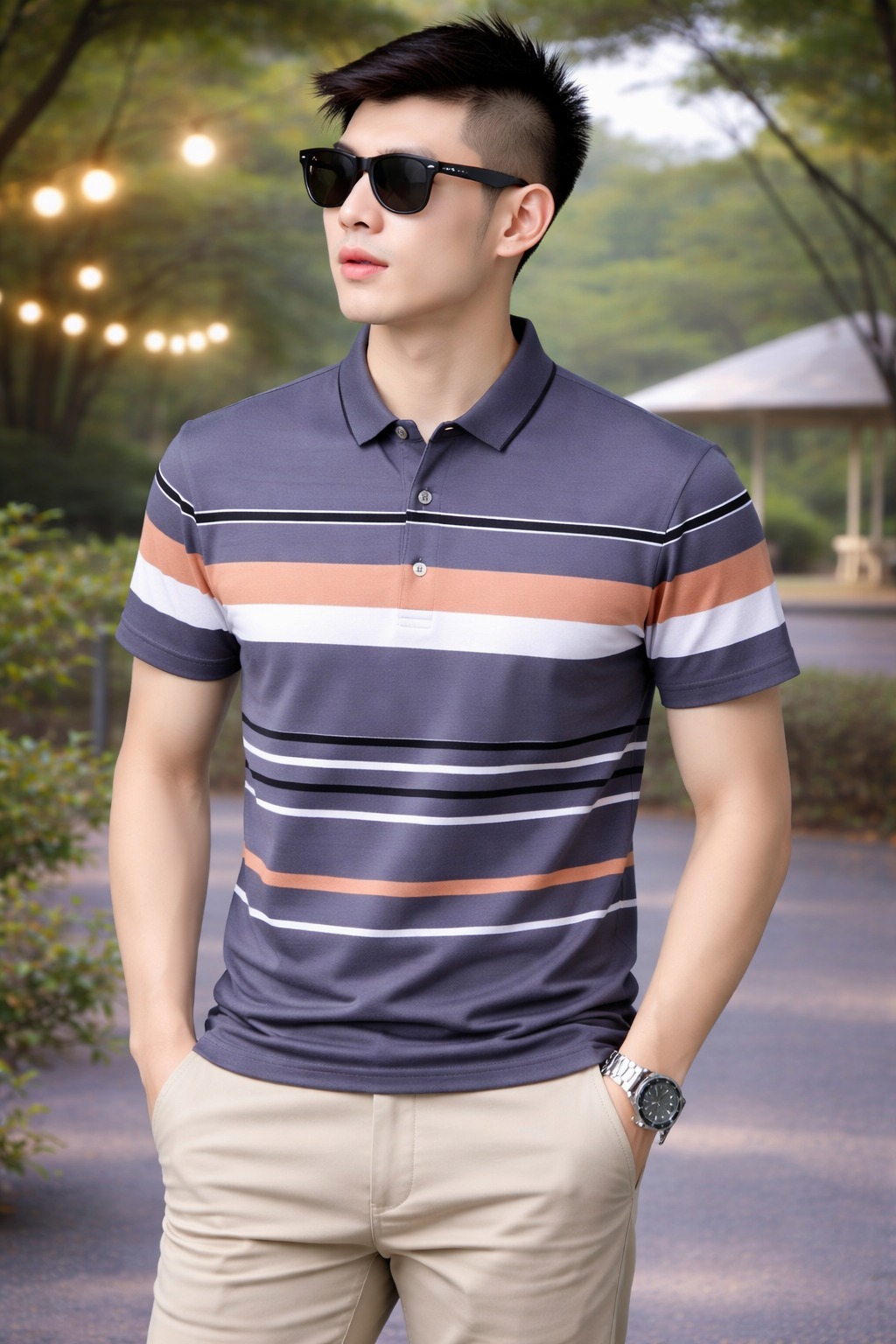 Elegant stylish polo shirt