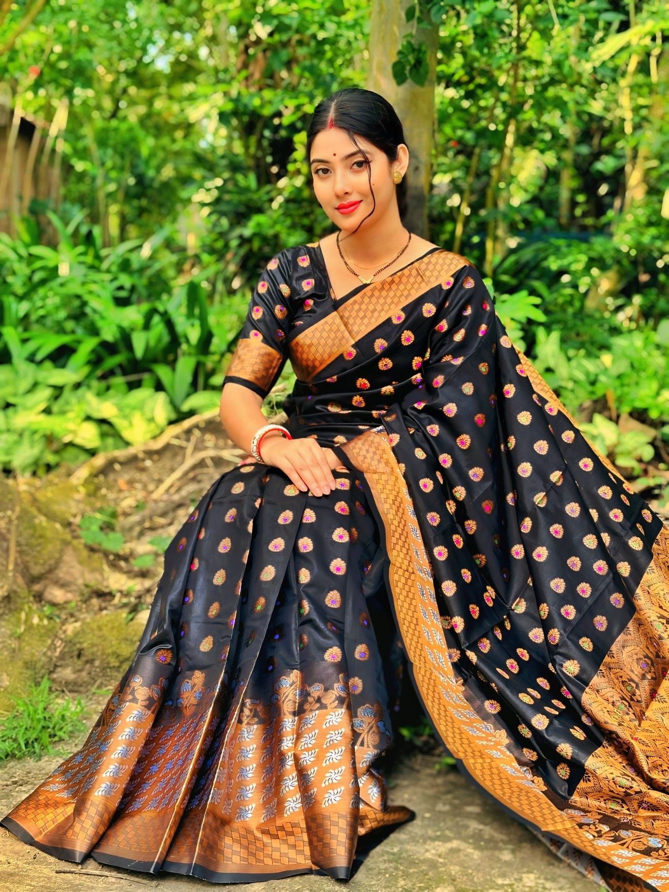 Soft silk katan sharee ছবি 3