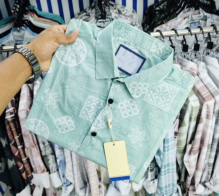 Pure Cotton Half Sleeve Print Shirt for Men's
