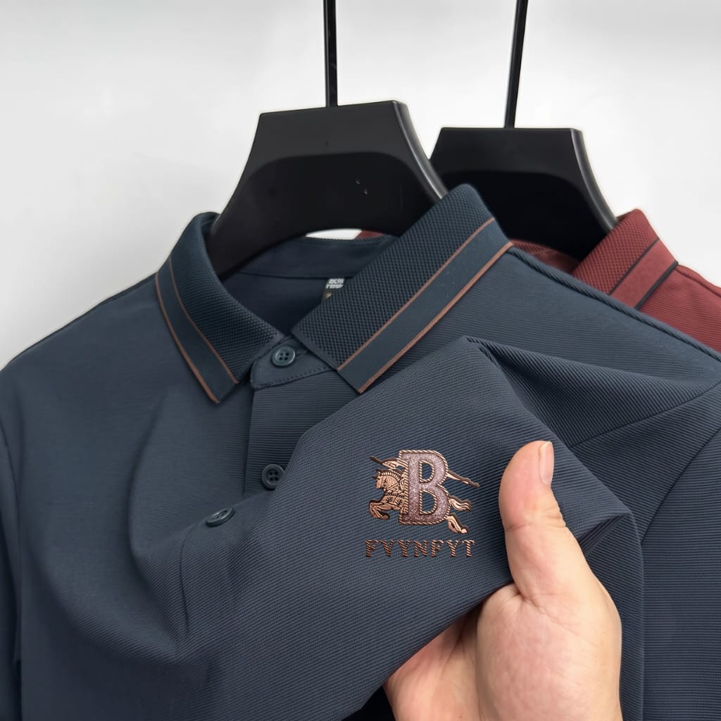 Premium Polo Shirt with China Sticker