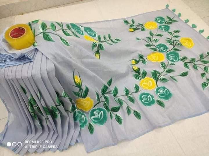 হ্যান্ডপ্রিন্ট শাড়ী ছবি 6