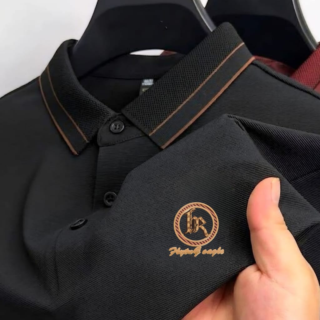 Premium Polo Shirt with China Sticker ছবি 2
